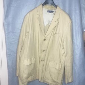 Tan linen jacket (summer blazer)